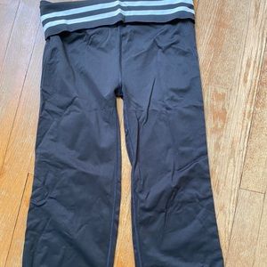 Champion nylon cropped fold over workout pants s